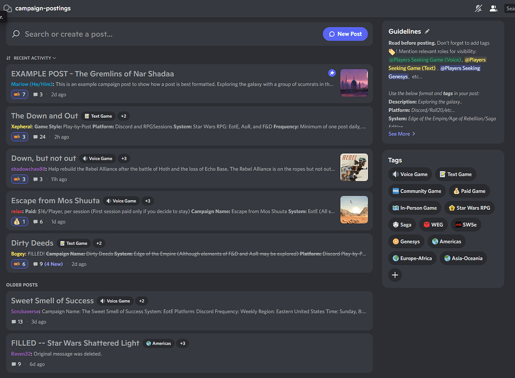 new-discord-feature-forums-site-feedback-swrpg-community-forum