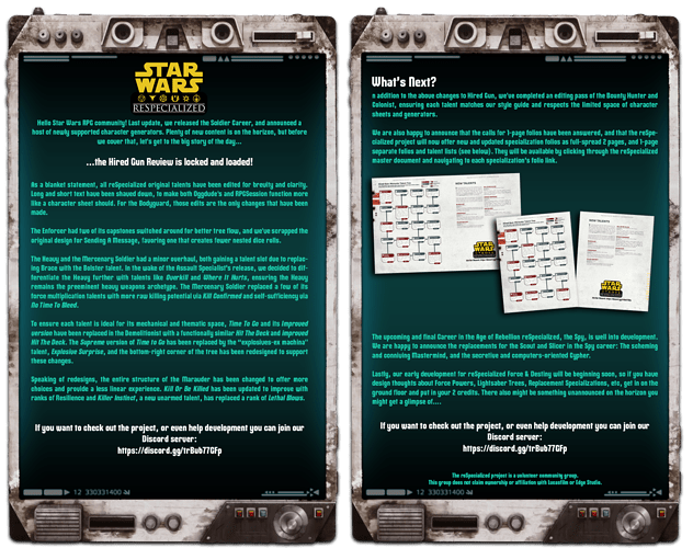 Press Statement .46 - Hired Gun Update